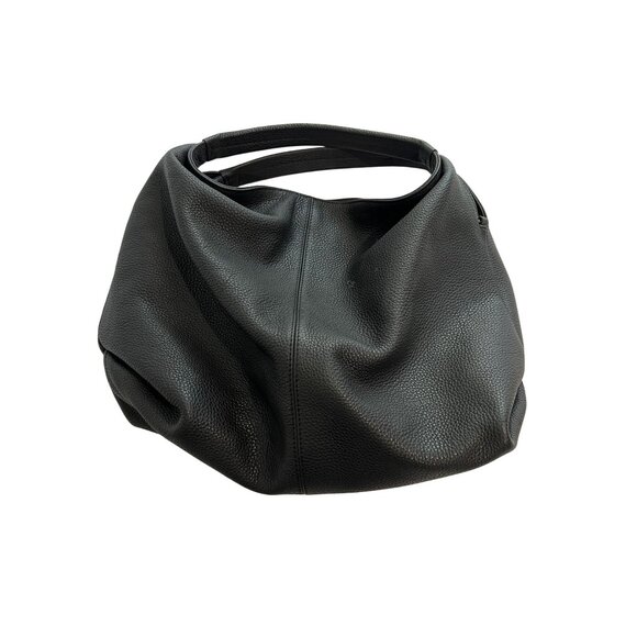 Manu Atelier Gala Leather Tote Bag in Black - Picture 1 of 5